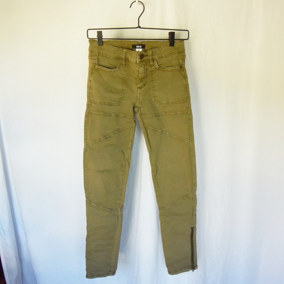 BDG Army Green Skinny Pants - Picture 2 of 6